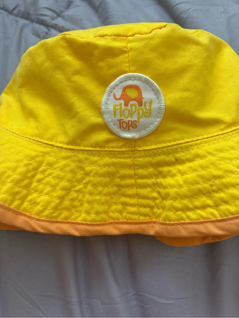 Kids Orange Bucket Hat - Floppy Tops Brand